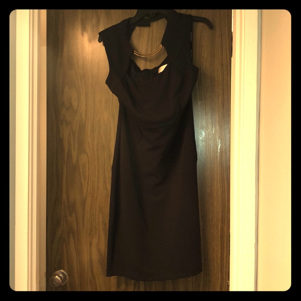 Bisou Bisou Black Dress with Gold accessory |XLarge| Formal Dress